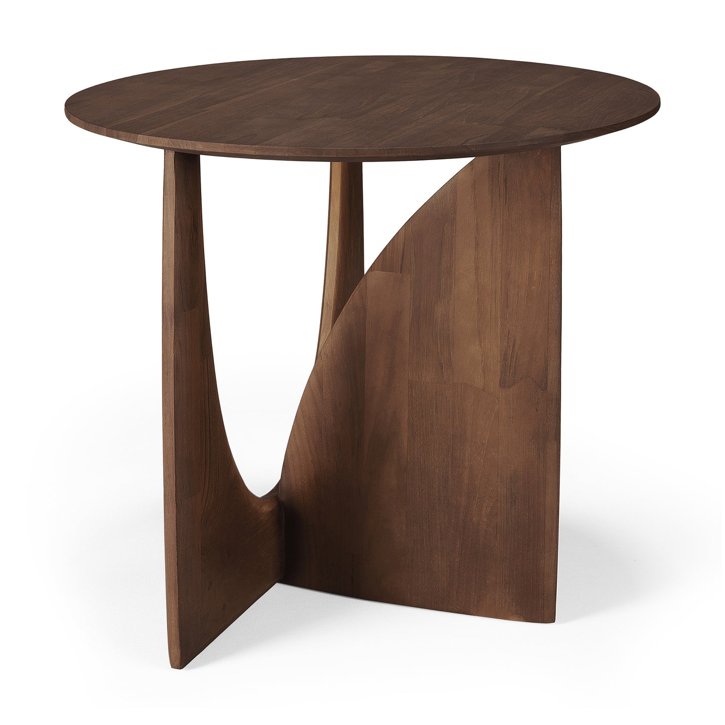 Geometric side table - Oak