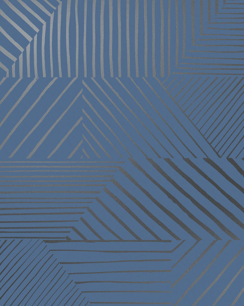 Parquet - Gunmetal on Navy