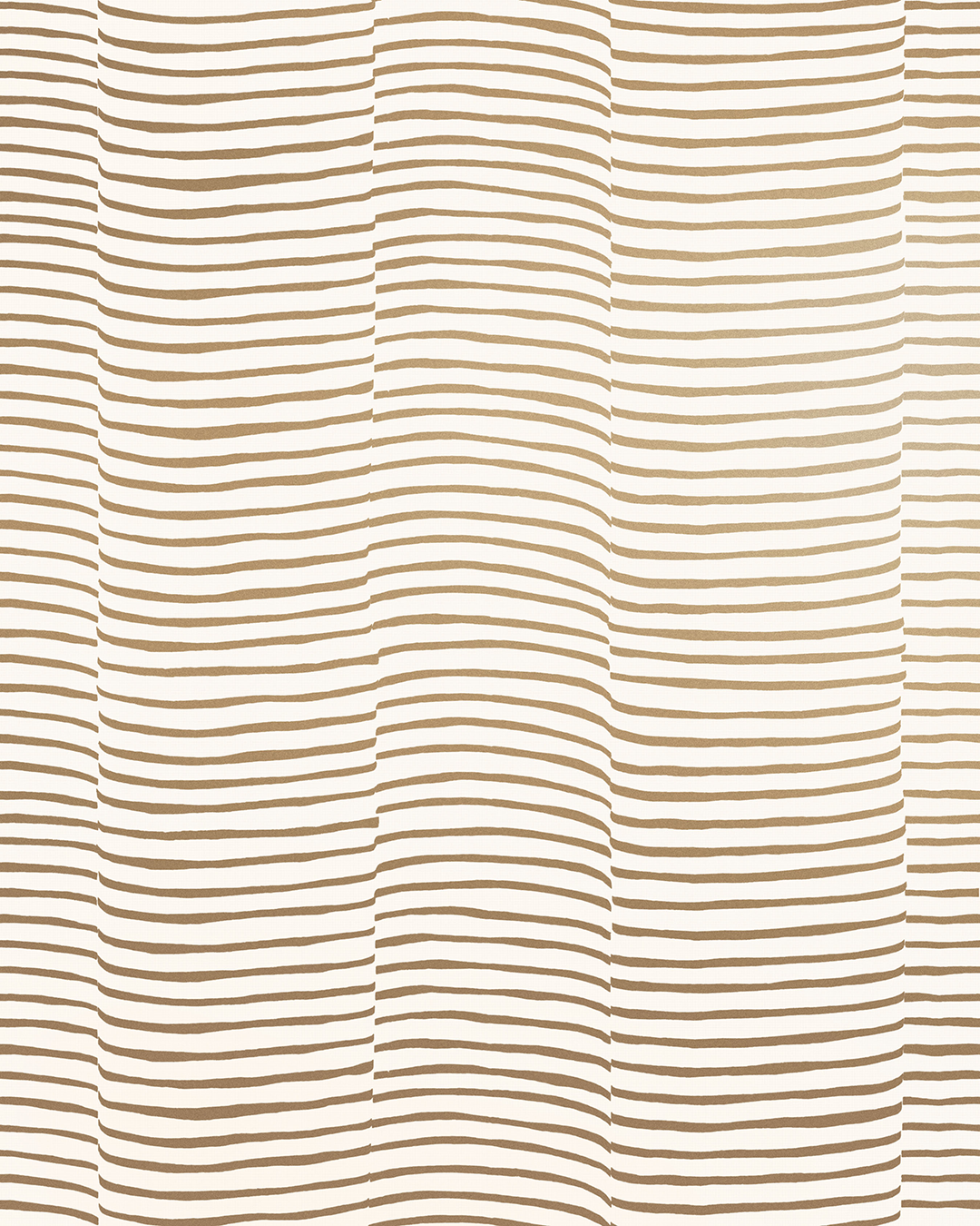 Waving - Gold on Cream