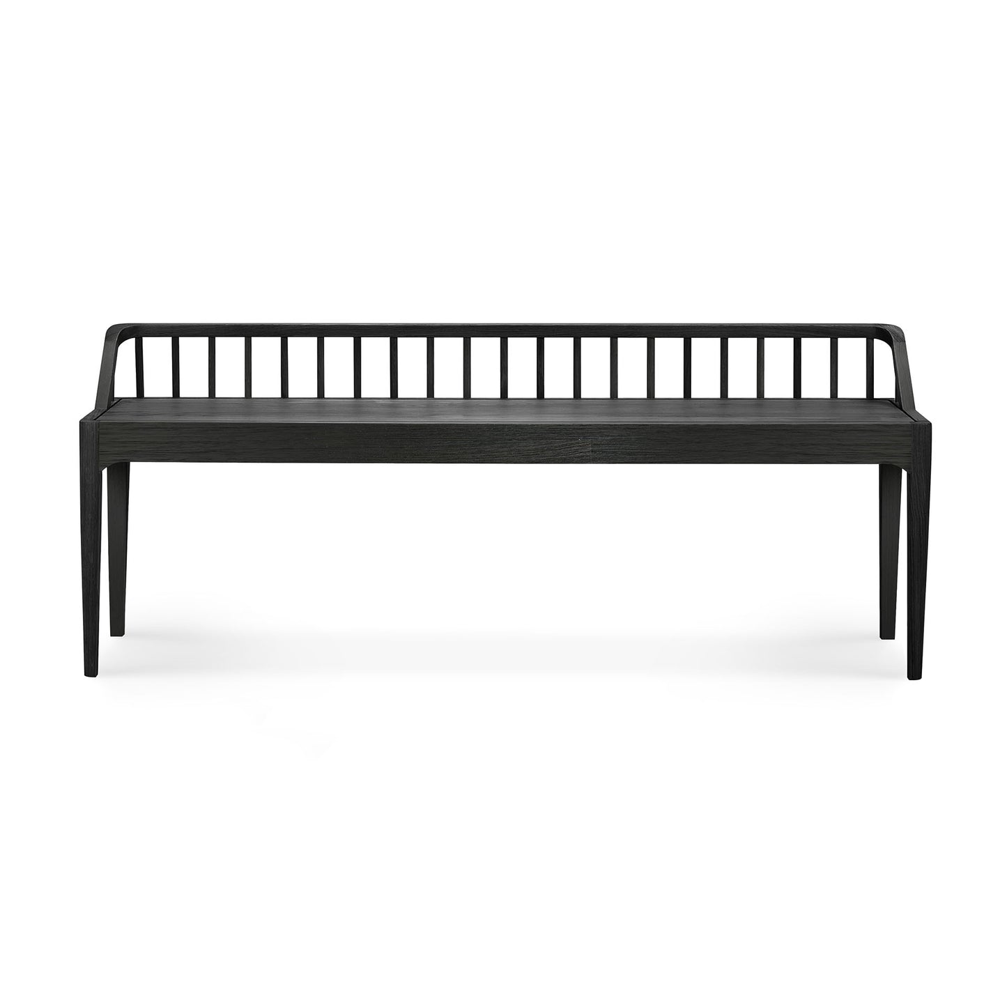 Spindle Bench - Oak Black