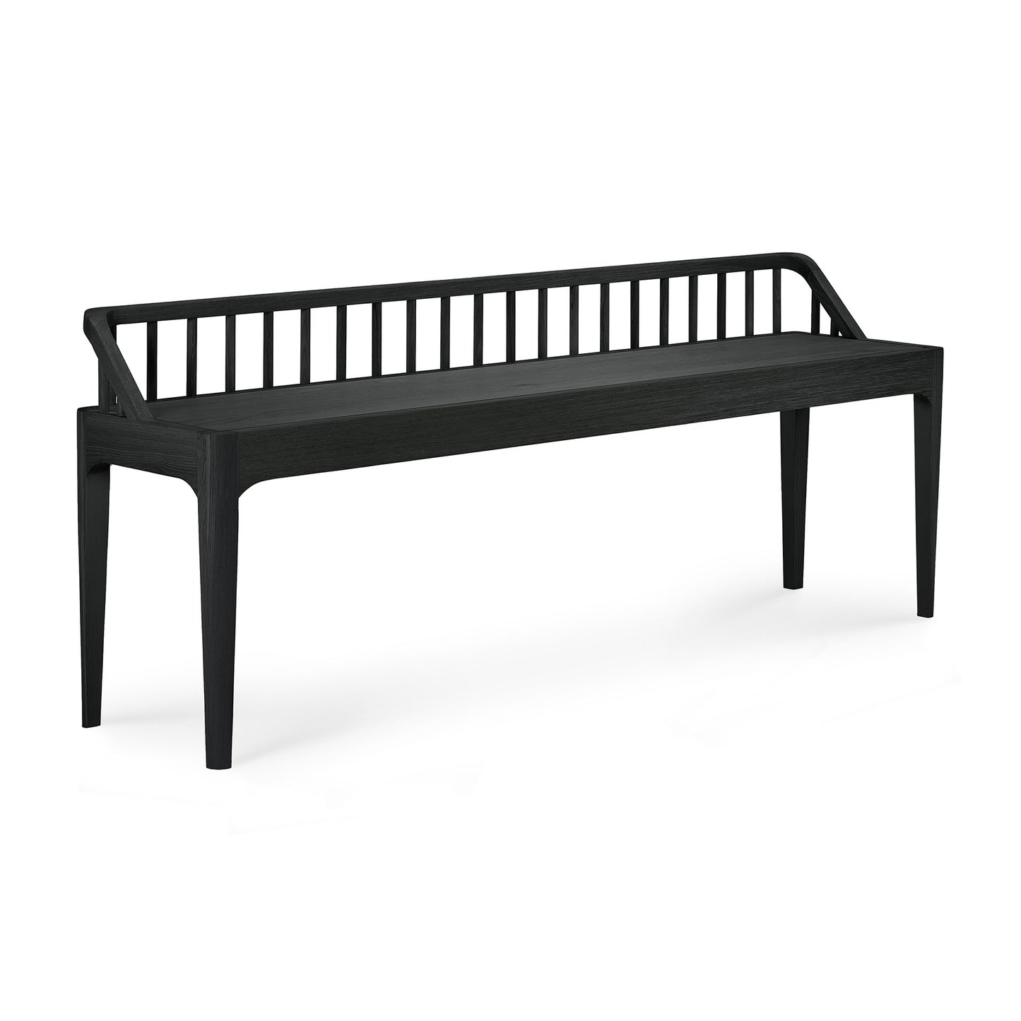 Spindle Bench - Oak Black