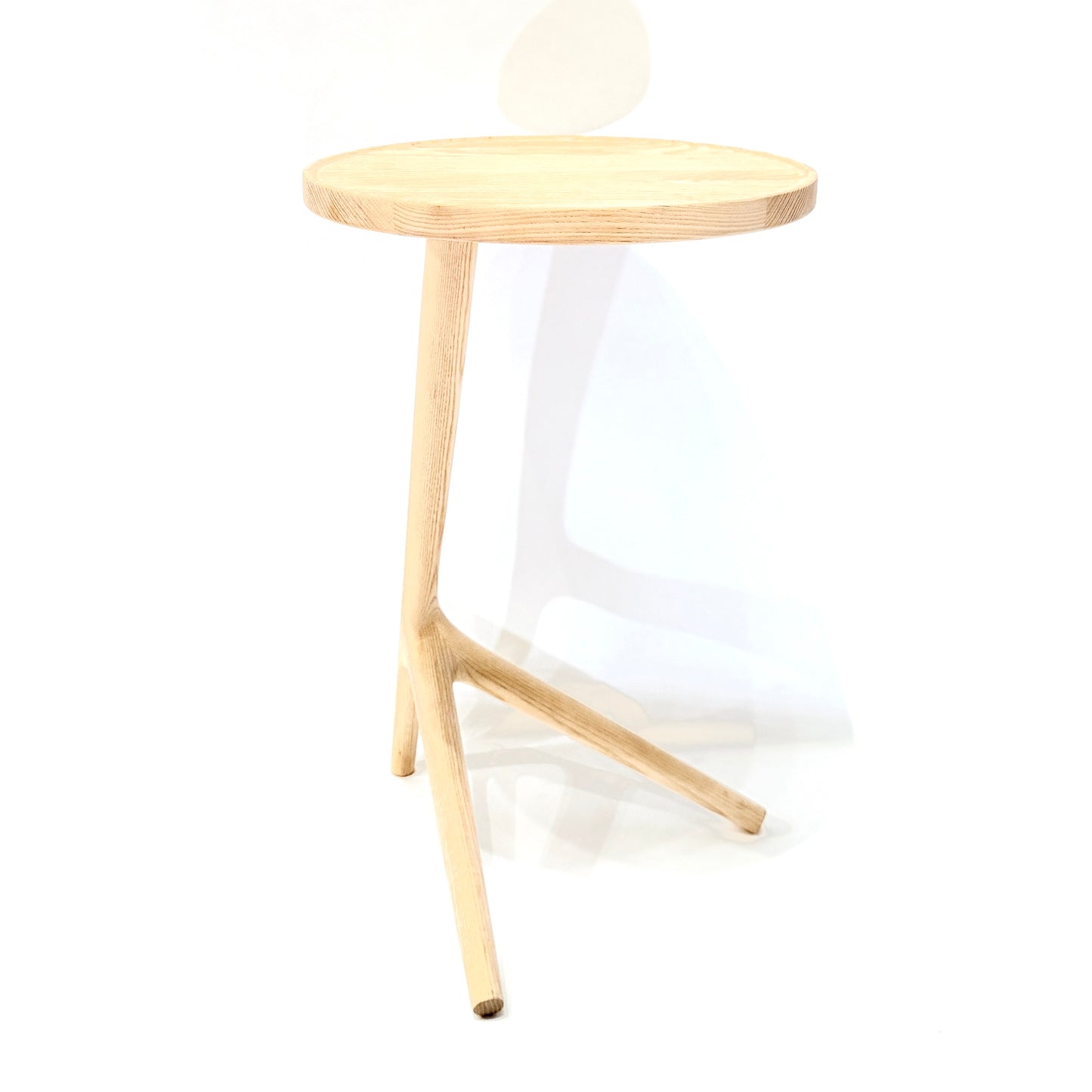Tripod Side Table - White Ash