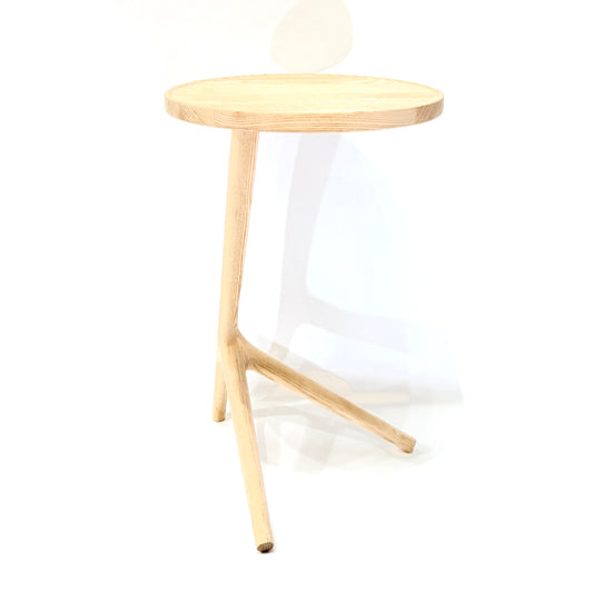 Tripod Side Table - White Ash