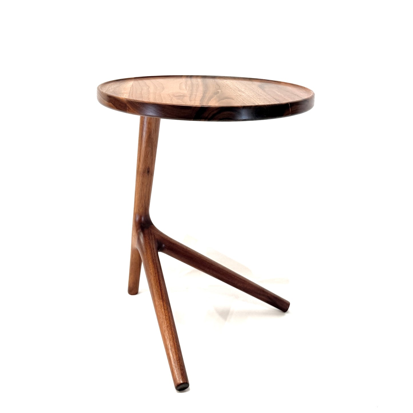 Tripod Side Table - Walnut