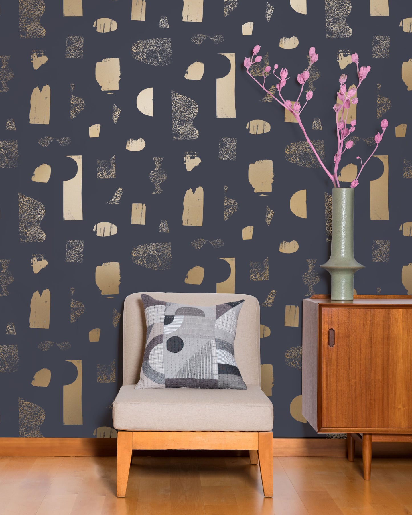 Silhouettes - Gold on Charcoal