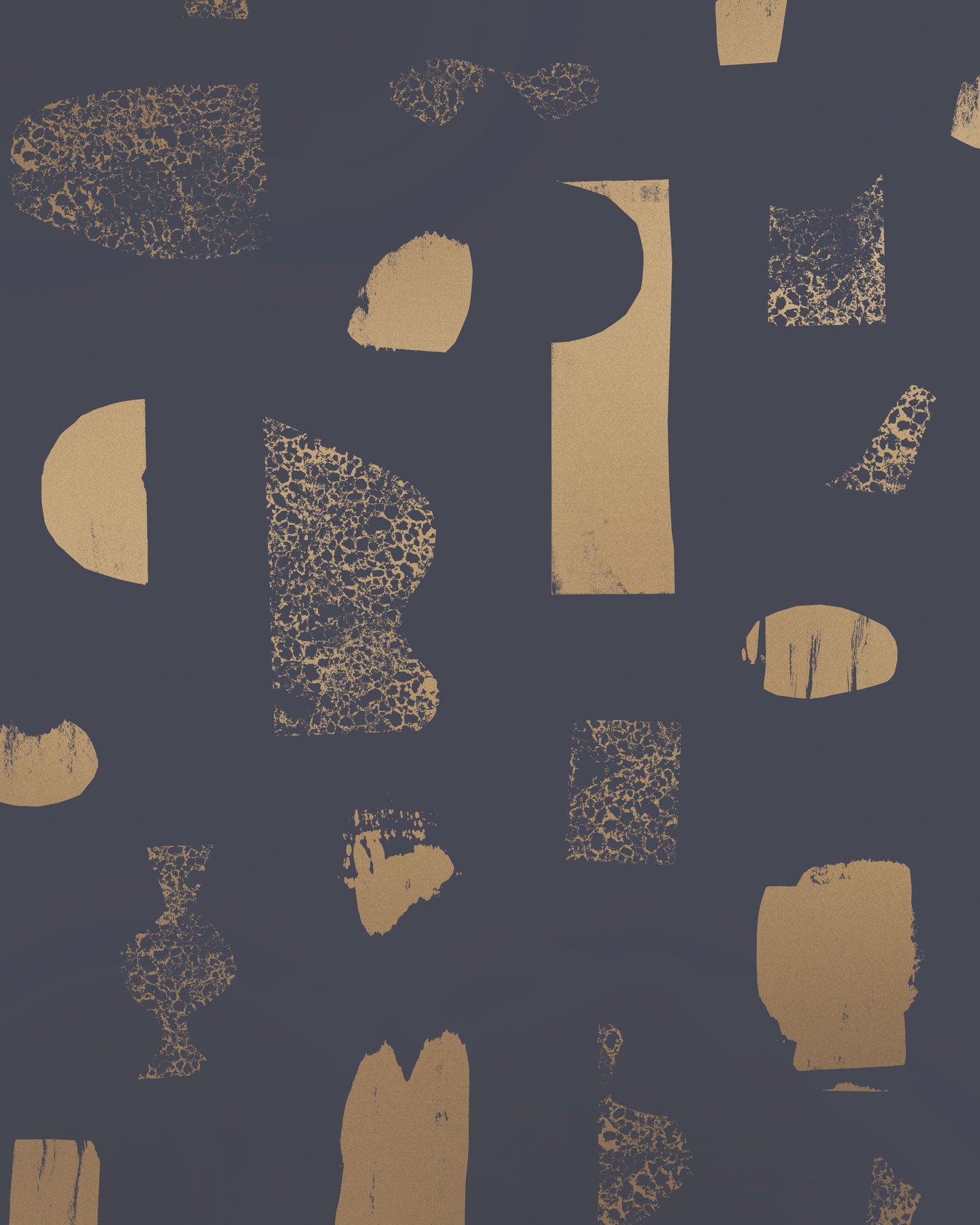 Silhouettes - Gold on Charcoal