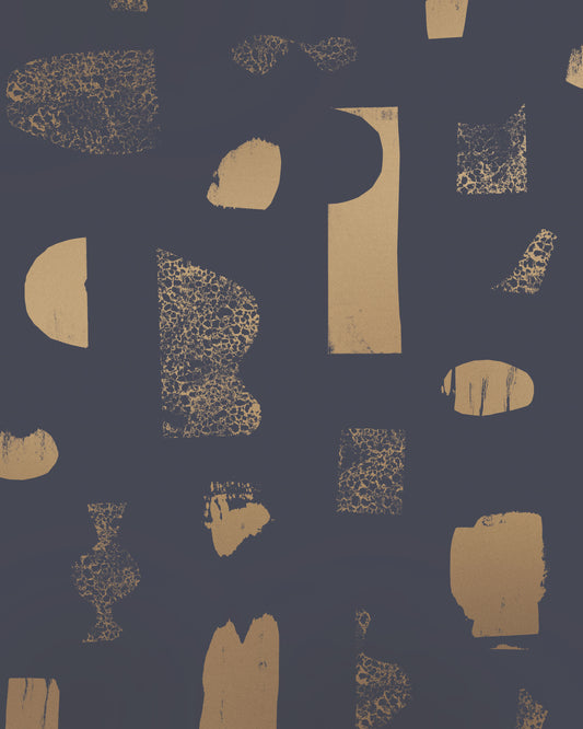 Silhouettes - Gold on Charcoal