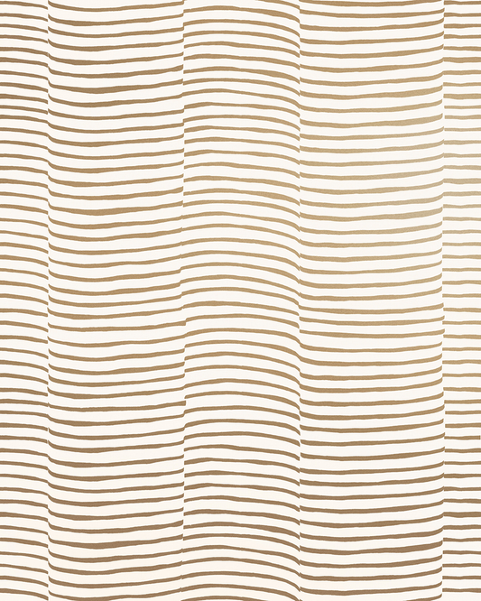 Waving - Gold on Cream